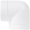 Vent Systems Gomito da 10 cm 90 gradi connettore tubo flessibile tubo tondo tubo di ventilazione plastica ABS 100 mm