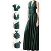 INFIWING Abiti Infinity per damigelle d'onore,Abiti da sposa per le donne,Plus Size Wrap Dress Lungo Maxi Convertibile Multiway Abiti, Verde oliva, Taglia Unica