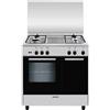 GLEM GAS S.P.A. Glem Cucina con Forno Elettrico + Gas AR854GI Inox