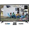 Blugy Tv Led 12v 19 Pollici HD DVB-T2 per Campeggio Roulotte e Camper