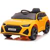 Mondial Toys Auto Elettrica Macchina per Bambini 12V Audi RS 6 con Sedile Pelle e Telecomando