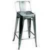 Vacchetti Giuseppe Vacchetti Sgabello Ferro Bristol Galvanizzato Basso C/Schienale, Metallo, Multicolore, Medio