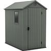 Keter Casetta da Giardino Darwin 4x6, Verde, 125,8 X 184,5 X 205,1 h