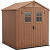 Keter Casetta da Giardino Darwin 6x6, Marrone, 190 X 183 X 221 h