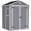 Keter Casetta da Giardino Manor 6x5, Grigia, 185 X 152 X 226 h