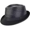 zalati Cappello Fedora, Grigio, Etichettalia unica