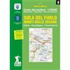 Monti Raffaele Gola del Furlo. Monti delle Cesane. Urbino, Acqualagne, Fossombrone. Carta dei sentieri 1:25.000. Ediz. italiana, inglese, francese e tedesca
