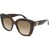 GUCCI GG0327S-002 Occhiali da Sole, Havana, 52.0 Donna