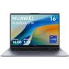 HUAWEI MateBook D16 Laptop, Display FullView da 16 Pollici, Processore Intel Core i5-13420H, 16GB di RAM, SSD da 1TB, Windows 11 Home, Case leggero da 1,72 kg, Grigio Spaziale