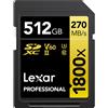 Lexar 512GB Professional 1800x SDXC UHS-II