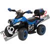 Quad Elettrico Per Bambini Tecnobike Shop ATV Mini Quad Deluxe 6V-Blu