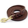 Generic Guinzaglio Per Cani Corto 70cm | Guinzaglio Per Cani In Pelle Corto 70cm Per L'Addestramento | Pelle Corta Per Cuccioli Di Cane | Guinzaglio Per Cani Marrone Per Addestramento Pesante A Mano