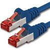 1aTTack.de 1x 1 m - Cavo patch di rete Cat 6 Cat6 RJ45 SFTP - blu
