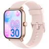 Tensky Smartwatch Uomo Donna Rispondi/Effettua Chiamate, 1.8 Orologio Alexa Integrata, SpO2/Frequenza Cardiaca/Sonno/Stress, 100+ Sports, Contacalorie/Passi, IP68 Smart Watch per Android/iOS (Rosa, 1.8)
