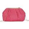 Fecialy Pochette di paglia per le donne Borsa da spiaggia Estate Pochette di paglia Crossbody Bag Borsa da spiaggia intrecciata in rattan