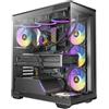 Antec C3 ARGB Mid Tower - Case da gioco in vetro temperato per PC, colore: Nero