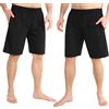 CityComfort Pantaloni Corti Uomo, Comodo Pantaloncini Estivi con Tasche - Pacco 2 (2XL, Nero/Nero)