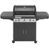 Campingaz Barbecue Gas 3 Bruciatori Series Classic LS Plus Dark Dual Gas con Fornello Laterale