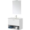 Feridras MOBILE BAGNO SOSP.CM.80 BIANCO 1 CASS.+VANO