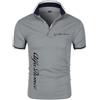 JNLACYF Polo da Uomo A Maniche Corte per al-Fa Ro.meo Stampata Golf Golf Tennis T-Shirt Polo Casual T-Shirt Sportive T-Shirt Morbida Poloshirt Adolescenti-Gray 3||L