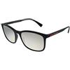 Prada Sport 0PS 01TS Occhiali da Sole, Nero (Black Rubber/Lightgreymirrorsilver), 56 Uomo