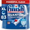 Finish Quantum Infinity Shine Pastiglie per lavastoviglie Bulk | profumo: REGULAR | Dimensioni: 83 pastiglie per lavastoviglie | Per una pulizia frizzante, la confezione può variare