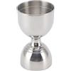 Asixxsix Bell Jigger, Jigger Doppio Cocktail in Acciaio Inossidabile Misurino Jigger Bicchiere da Colpo con Capacità 30/60 Ml Strumento di Misurazione Alcool Bar Premium Durevole(Argento Classico 30/60ml)