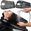 KLLJ Lavatesta Portatile per Parrucchieri,Lavatesta Portatile per Disabili per Parrucchieri,Poggiatesta per Lavare Capelli Lavandino Casa,Lavandino Mobile,Lavatesta Gonfiabile per Lavaggio Capelli