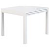 Cosma TAVOLO ALLUNGABILE 90/180x90 DA ESTERNO GIARDINO ALLUMINIO BIANCO MOD. HAWAII