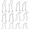 The Lord of the Tools 12PCS Lampadina del Faro Clip A Molla di Fissaggio per Lampadine H1 H3 H4 H7 Luce Anabbagliante Portalampada Clip Perni di Fissaggio Staffa 5ZHSFULLKIT