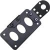 Young Wolf Supporto Universale per Targa del Motociclo, Montaggio Laterale con Luce