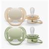 PHILIPS SpA Succhietti Ultra Soft Crema Verde 0-6M Philips Avent 2 Pezzi