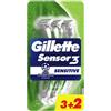 PROCTER & GAMBLE SRL Rasoi Sensor3 Sensitive Gillette 3+2 Pezzi