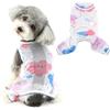 Ranphy Pigiama estivo per cani di piccola taglia, con stampa a cartoni animati, morbida tutina per cuccioli, leggera, traspirante, per chihuahua, Yorkie, gatto, blu, S