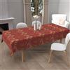 Soleil d'ocre Tovaglia stampata antimacchia rettangolare 140 x 240 cm Flores