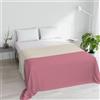 Italian Bed Linen Trapuntino estivo SUMMER in microfibra, Rosa/Panna, Matrimoniale 250x250cm