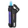 Firebird Illume Accendino antivento a getto - Ideale per Sigari - Ricaricabile a gas butano (non incluso) - Grande rotella regolazione fiamma - Capiente serbatoio del GAS con Finestra di controllo.