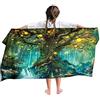 Ulticool Asciugamano in microfibra per bambini, 140 x 70 cm - Fiaba Fata Unicorn - leggero asciugamano da viaggio ad asciugatura rapida asciugamano da spiaggia asciugamano in microfibra - viaggio
