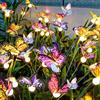 VEEKAY Firefly - Luci solari 4 pezzi, 24 LED, impermeabili, decorazione cortile