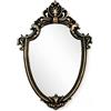 Eaoundm Specchio decorativo da parete, 41,9 x 28 cm, stile vintage, colore: oro vintage