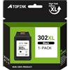 ATOPINK Cartucce 302XL Nero Sostituzione per Cartuccia HP 302 Nero, 302 XL Nero Compatibile con HP Envy 4520 4525 4527 OfficeJet 3833 3830 5220 5232 3835 5230 DeskJet 3639 3636 2130 3634 (1 Nero)