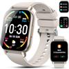 Hoxe Smartwatch Uomo Donna, 1.85 Orologio Smartwatch con Risposta/Rifiuto Chiamate, 112 modalità Sportive Smart Watch con Monitoraggio del Sonno/Contapassi/SpO2 per IOS/Android, Impermeabile IP68, Bianco