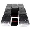 docsmagic.de 8 x Deck Box Full Black + Card Divider - Porta Mazzo Nero - PKM YGO MTG