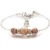 Sospiri Venezia - Bracciale da Donna con 3 Perle di Vetro Murano, Braccialetto Originale, Gioiello Ideale per Regalo, Made in Italy con Certificato (lilla)