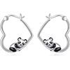 YFN Cat Gifts Orecchini in Argento Sterling Gatti Carini Orecchini Pendenti Gioielli per Donne e Ragazze Adolescenti, Normal, Argento sterling, Non pietra preziosa
