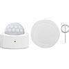 Hsthe Sea Smart Motion Sensor ZigBee Mini Motion Sensor WIFT Sensore di allarme antifurto Sorveglianza grandangolare da 120 gradi