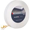 HOLZBRINK Battiscopa adesivo in PVC bianco 18x18mm, 15 m | Battiscopa per mobile per bagno, top cucina | Profili in PVC per infissi | Listella pavimento