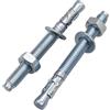 SKIR'CO Ancoraggi a cuneo zincati M10 x 100 mm, tasselli in metallo, bullone di ancoraggio, ancoraggio per muratura, ancoraggio per calcestruzzo, 10 pezzi