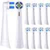 Othanary Spazzolino da denti compatibile con Oral-B iO 3/4/5/6/7/8/9/10 Serie Ultimate Clean spazzolino elettrico di ricambio, 10 pezzi (bianco)
