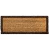 emmevi Zerbino Cocco Naturale più Misure Porta Entrata Casa Antiscivolo MOD.Cocco Bordo Salva 27x70 Marrone